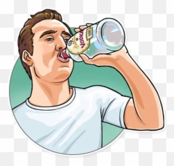 Nicolas Cage Whatsapp Stickers - Cloud Drinking png