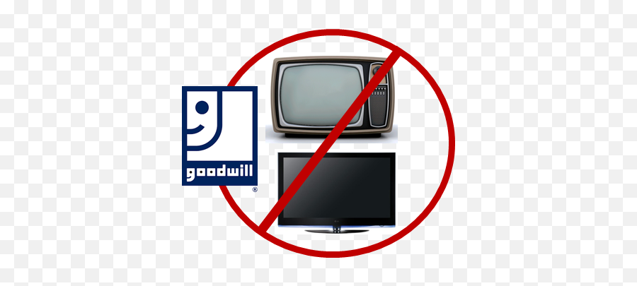 Tv Donations Halted By E - Waste Disposal Costs Goodwill Of Secret Messages In Logos Png,Crt Tv Png