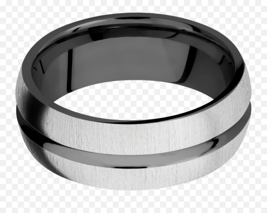 Black Zirconium Mens Wedding Band - Titanium Ring Png,Sonic Ring Transparent