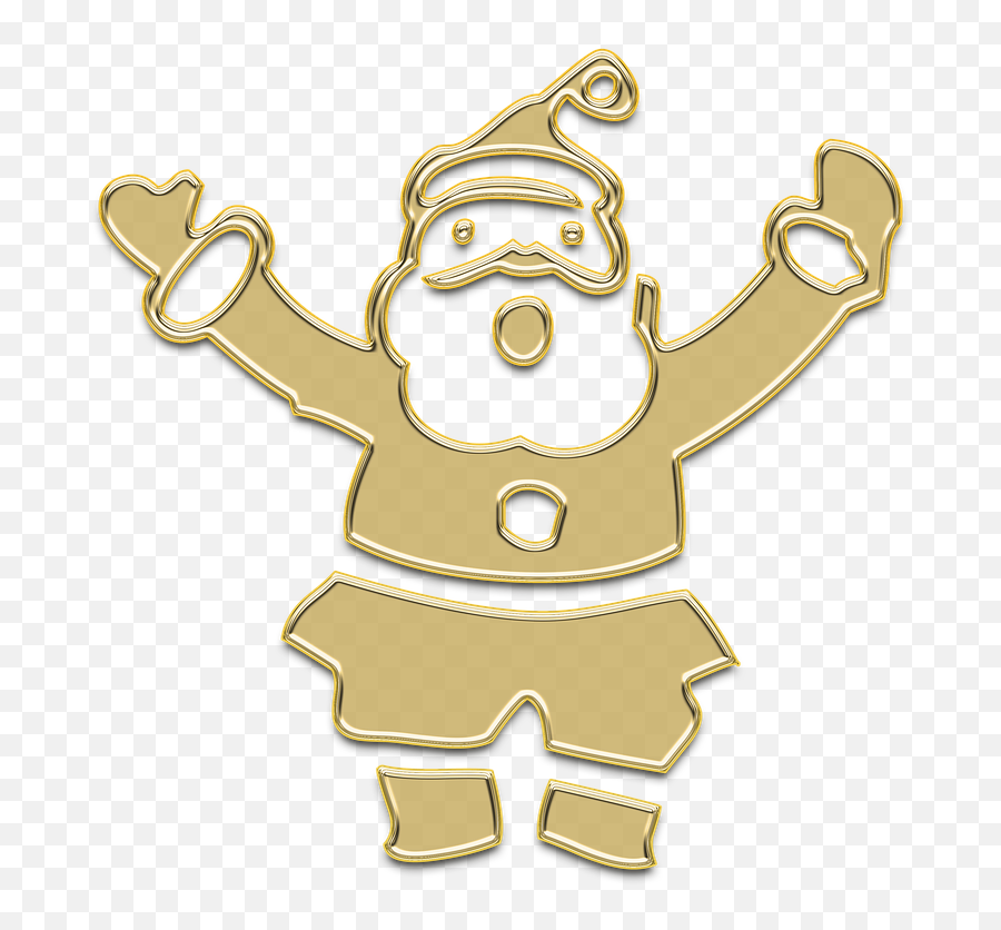 Santa Clausnew Yearu0027s Evechristmasnew Yeargolden - Free Santa Silhouette Png,Santa Claus Transparent Background