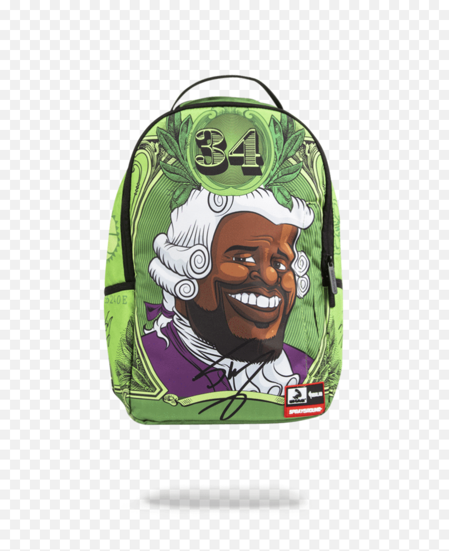 Download Hd Sprayground Nba Backpack X Shaq Washington - Sprayground Shaq Washington Png,Shaq Png