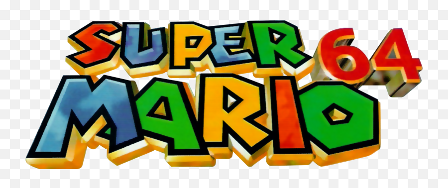 Super Mario - Super Mario 64 Clear Logo Png,Super Mario 64 Png