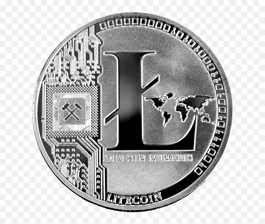 Litecoin Collectors Coin Silver - Gold Png,Litecoin Logo Png