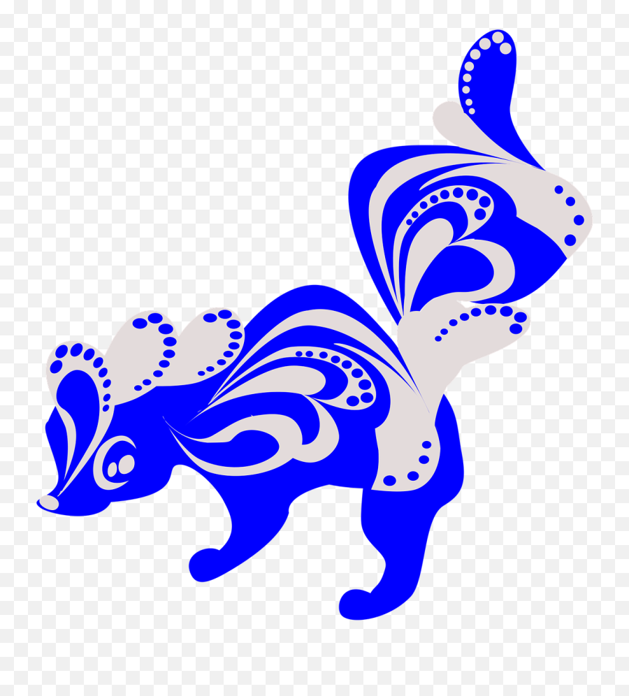 Skunkanimalstill Frommarble Patternsdecorationfree - Clip Art Png,Skunk Transparent