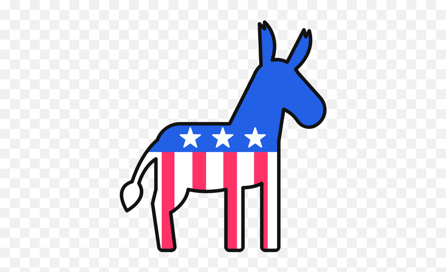 Democrat Emblem Donkey Icon - Animal Figure Png,Democrat Png