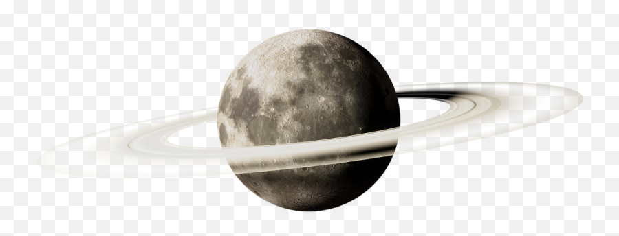 Moon Rings Celestial Body Of - Moon Png,Rings Of Saturn Logo
