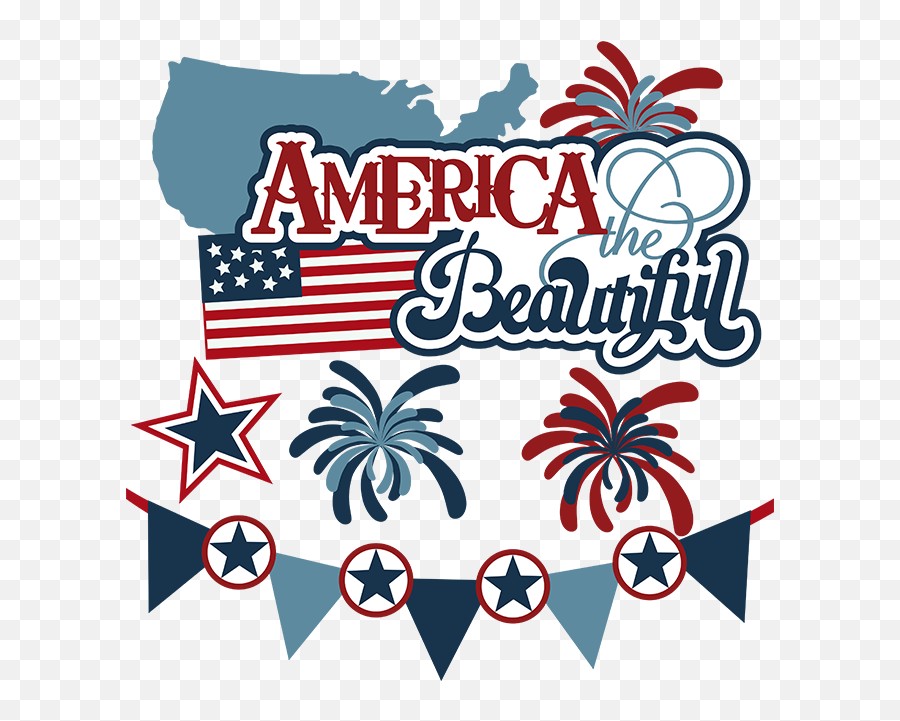 America The Beautiful Svg 4th Of July Files For - Clip Art America The Beautiful Png,Beautiful Png