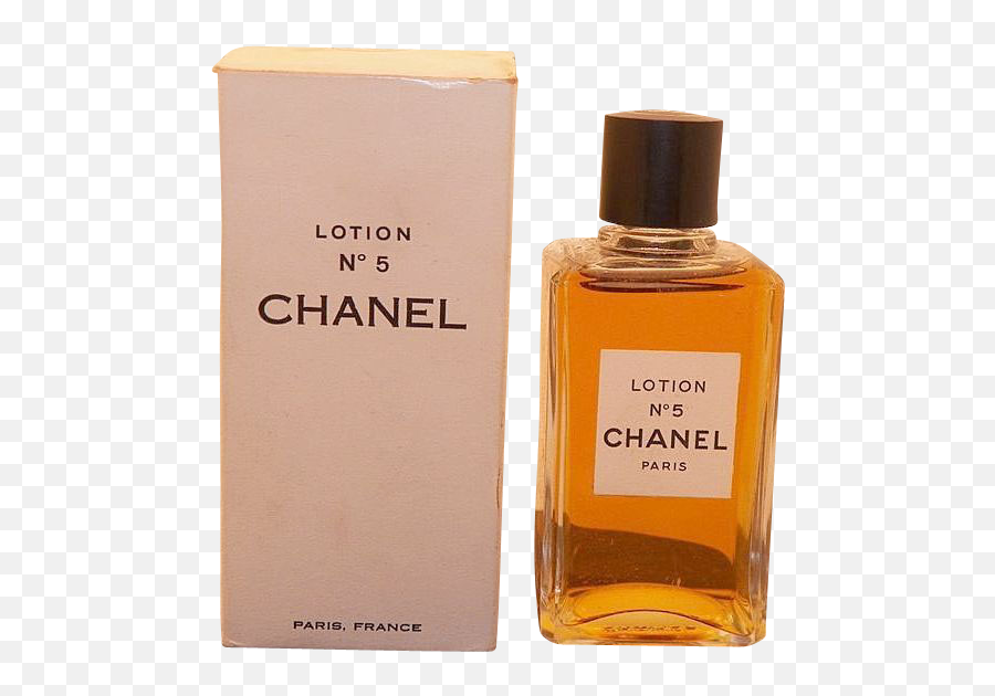 Vintage Unused Chanel No 5 Lotion Cologne Bottle In Box - Chanel No 5 Lotion Vintage Png,Chanel No 5 Logo