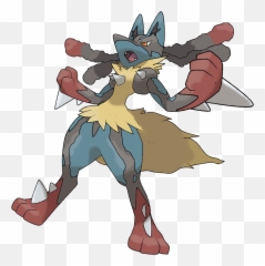 Mega Lucario V2 By Theangryaron - Pokemon Mega Lucario Png,Lucario Transparent
