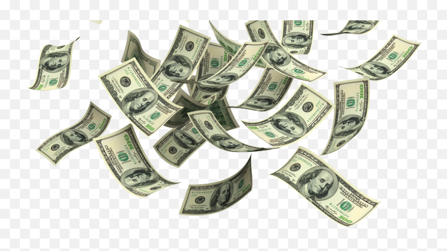 Transparent Background Rain Money Png - Money Floating Png,Cash Transparent