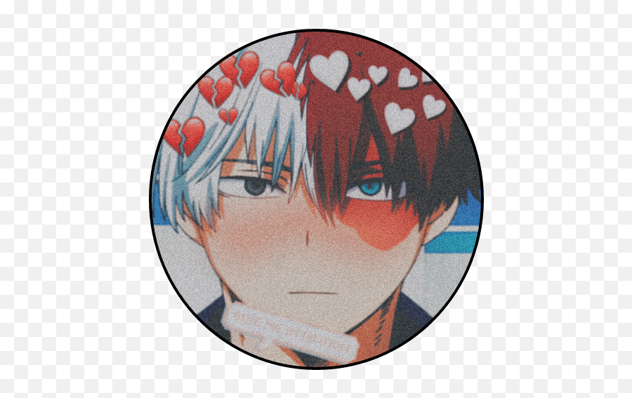 Shouto Shoutotodoroki Todoroki Red Sticker By Bleh - Todoroki Icon Png,Boku No Hero Academia Icon