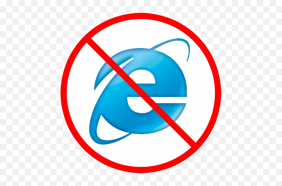No Internet Explorer Transparent - No Internet Explorer Logo Png,Vector Internet Explorer Icon