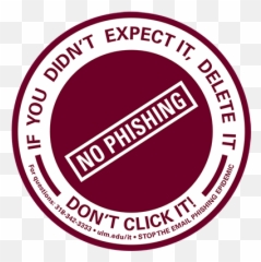 Scams And Phishing Ulm University Of Louisiana - Stop Phishing png