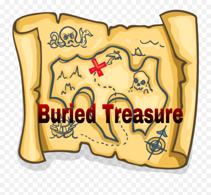 Pirate Treasure Map Png Clipart - Transparent Pirate Treasure Logo,Pirate Map Icon