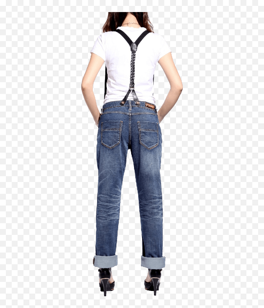 Womenu0027s Wrangler Boyfriend Jeans Free Suspenders - Garment Png,Suspenders Png