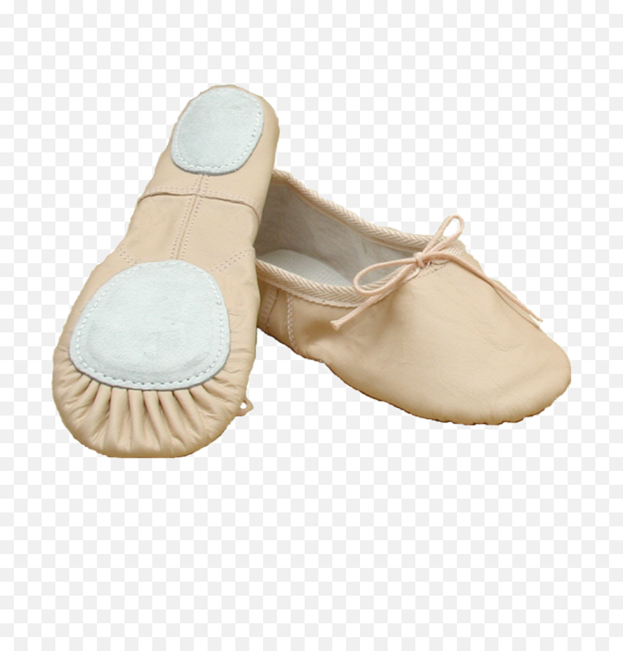 Tap Shoes Png - Basic Pink Leather Split Sole Ballet Shoes Transparent Ballet Shoes,Slippers Png