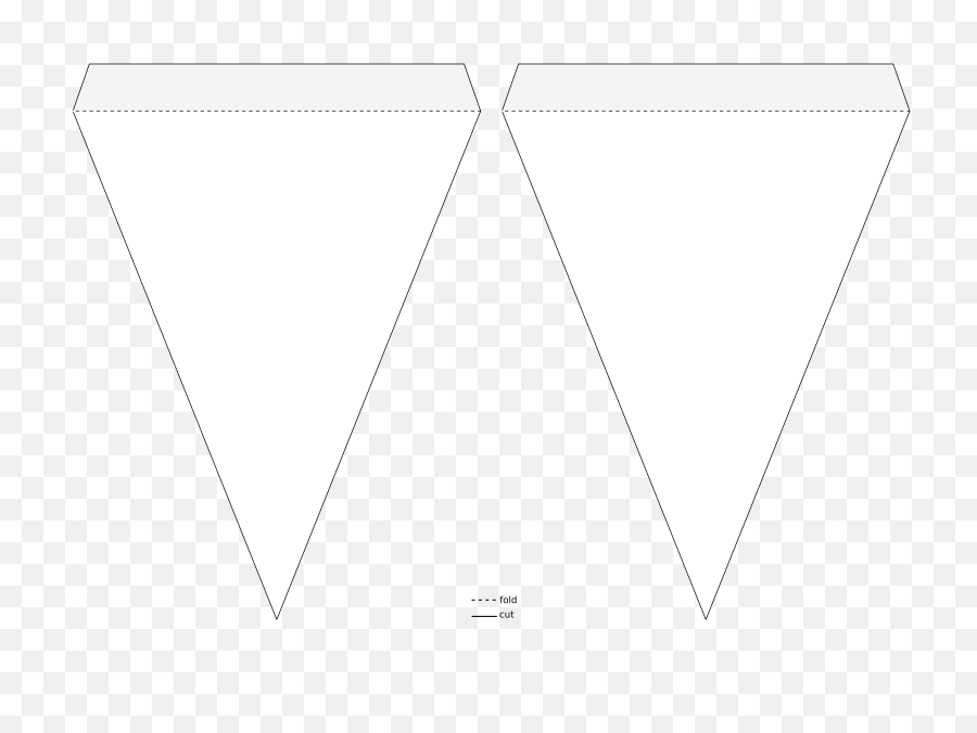 Medium Image - Transparent Triangle Banner Template Png,Pennant Png