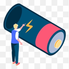 Low Battery Icon - Download in Glyph Style Cylinder png