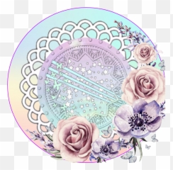 Download Icons Flowers Cute Kawaii Anime Sticker - Cartoon Cluster Of png