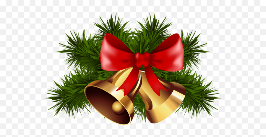 Jingle Bells Bow Png Transparent Image - Download Png Bell Christmas,Christmas Bells Png