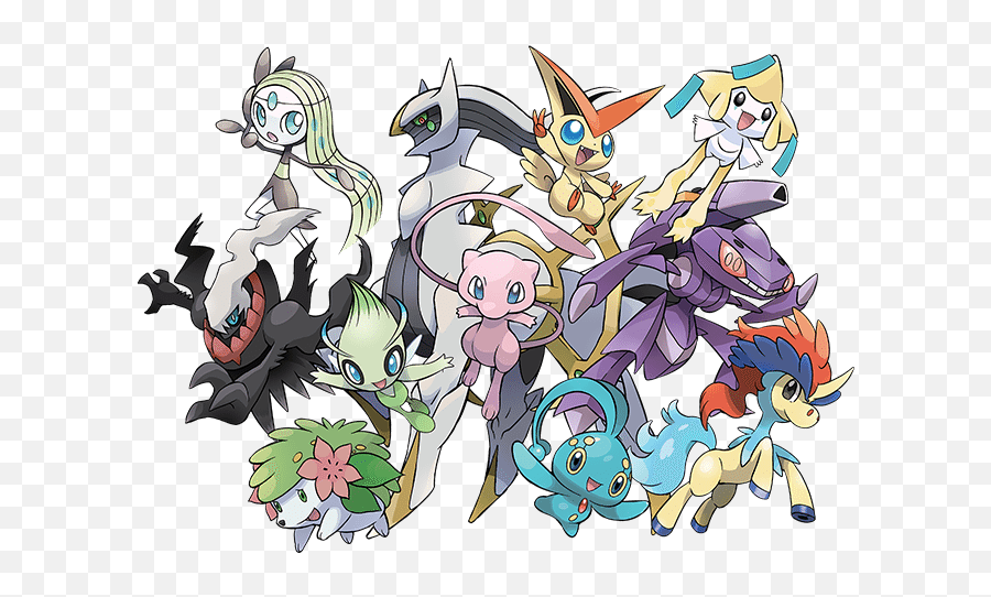 Celebrations For 20th Anniversary - Mythical Pokemon Png,Legendary Pokemon Png