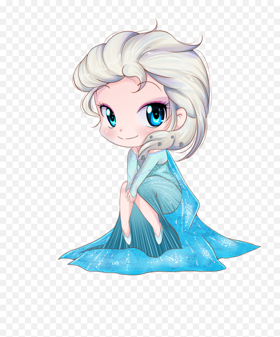 Elsa Frozen Chibi Clipart - Elsa Frozen Chibi Png,Anime Chibi Png - free  transparent png images 