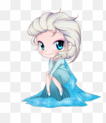 Elsa Frozen Chibi Clipart - Elsa Frozen Chibi Png,Anime Chibi Png