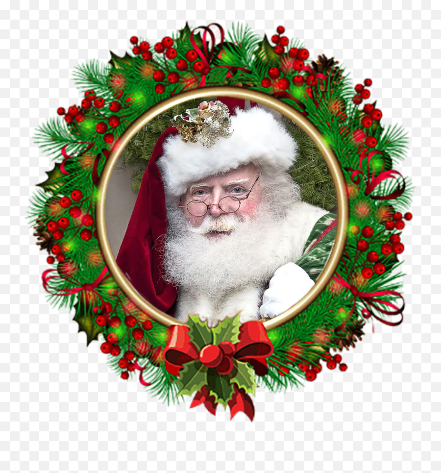 Santa Claus - Usmc Christmas Wreath Full Size Png Download Countdown To Christmas Clock,Christmas Reef Png