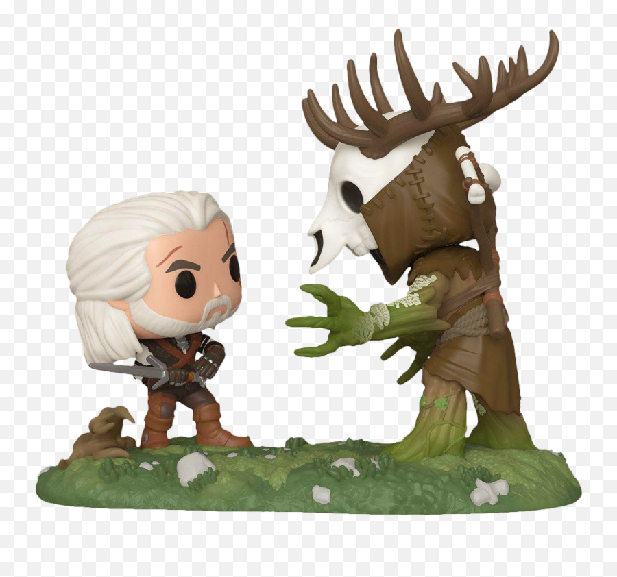 Funko Pop The Witcher 3 Wild Hunt - Geralt Vs Leshen Game Moments 2pack Witcher Pop Png,Witcher Png