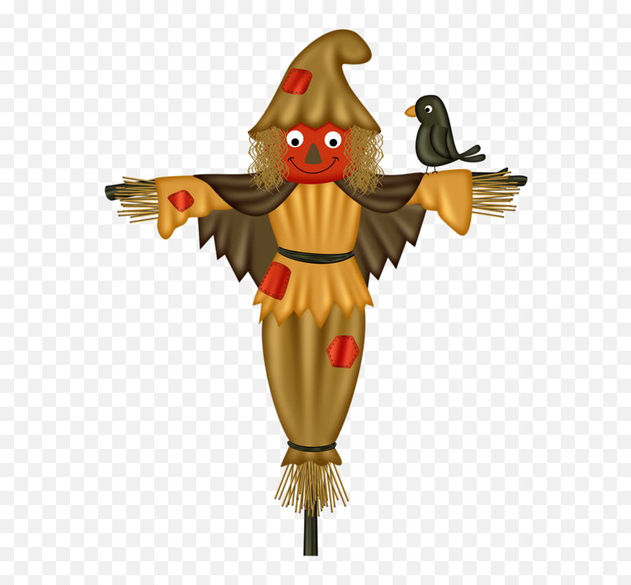 Download Crows Scarecrow Cartoon Free Png Hq - Orang Orangan Sawah Kartun,Scarecrow Png