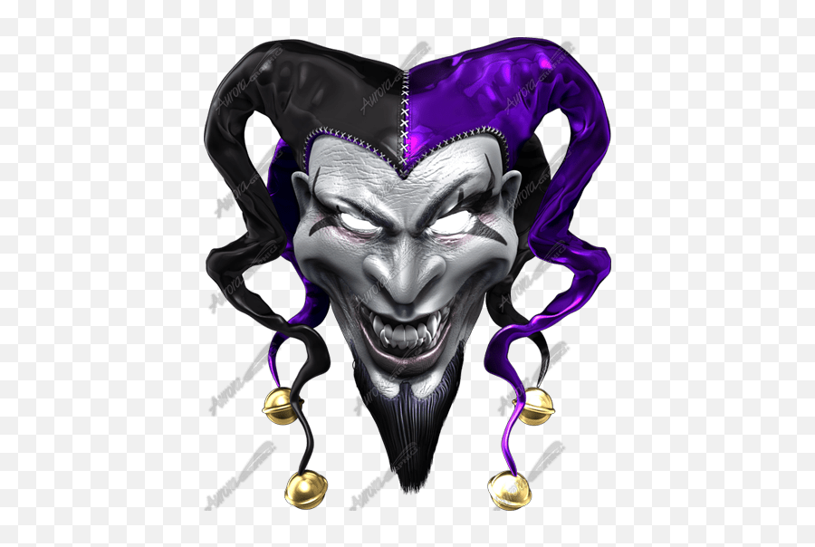 Download Evil Jester - Evil Demon Skull Transparent Png Jester Stickers,Jester Png