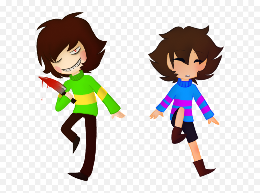 Download Hd Svg Freeuse Library Frisk Transparent Chara - Baby Chara And Frisk Undertale Png,Frisk Png