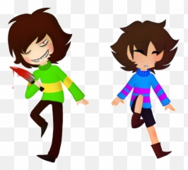 Download Hd Svg Freeuse Library Frisk Transparent Chara - Baby Chara And Frisk Undertale Png,Frisk Png