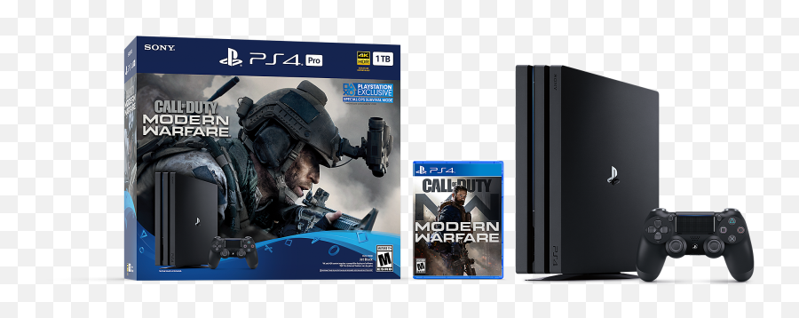 Playstation Console Games - Ps4 Pro Call Of Duty Modern Warfare Png,Playstation 2 Logo