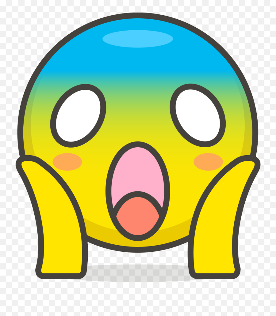 File064 - Facescreaminginfearsvg Wikimedia Commons Fear Clipart Png,Screaming Png