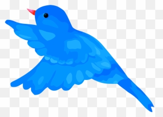 Blue Bird Clipart Mage Png - Flying Transparent