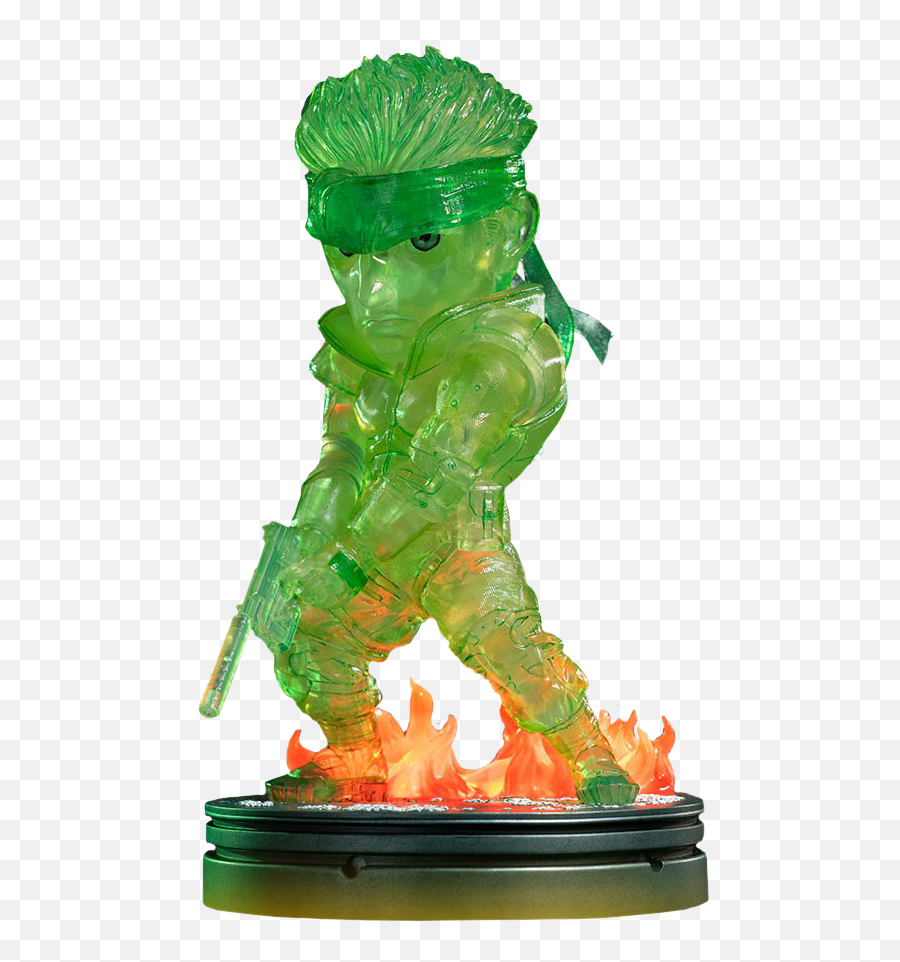 Metal Gear Solid - Solid Snake Stealth Green 8 Inch Pvc Statue Figurine Png,Solid Snake Transparent