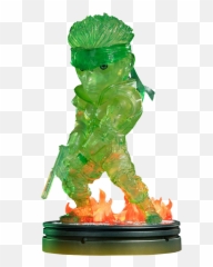 Metal Gear Solid - Snake Stealth Green 8 Inch PVC Statue Figurine png
