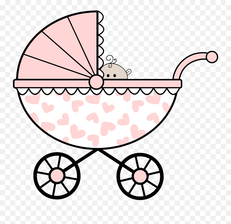 Download Big Image - Baby Rattle Coloring Pages Full Size Baby Carriage Clip Art Png,Rattle Png