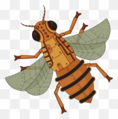 Steampunk Bee Clipart Free Download Transparent Png - Honeybee,Transparent Bees