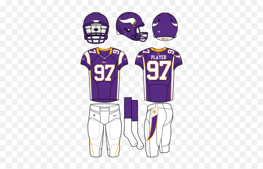 Minnesota Vikings Home Uniform - Baltimore Ravens Home Uniforms Png,Minnesota Vikings Logo Png