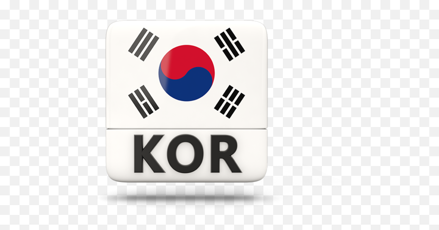 Square Icon With Iso Code - South Korea Flag Png,South Korea Png