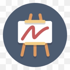 Filecircle - Iconseaselsvg Wikimedia Commons Flat Art Icon Png,Easel Png