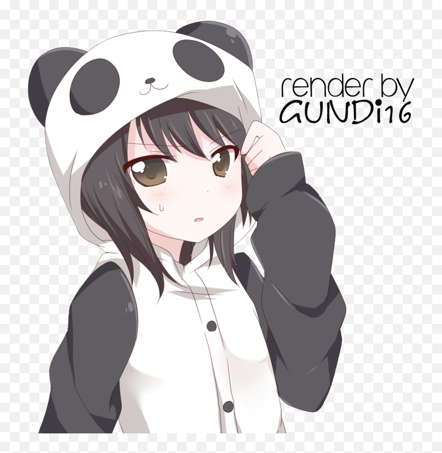Animepng - Panda Anime Png Anime Boy Kawaii Panda Anime Panda Girl Render,Anime Boy Transparent
