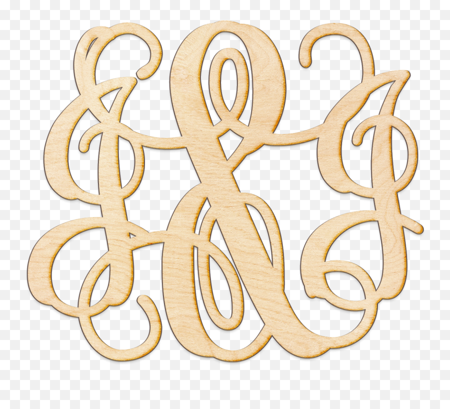 Vine Ampersand Initials Monogram Wood Sign - Art Png,Ampersand Transparent Background