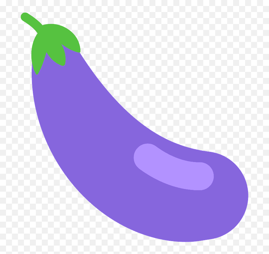 Eggplant Emoji Clipart - Aubergine Emoji Png,Eggplant Emoji Transparent
