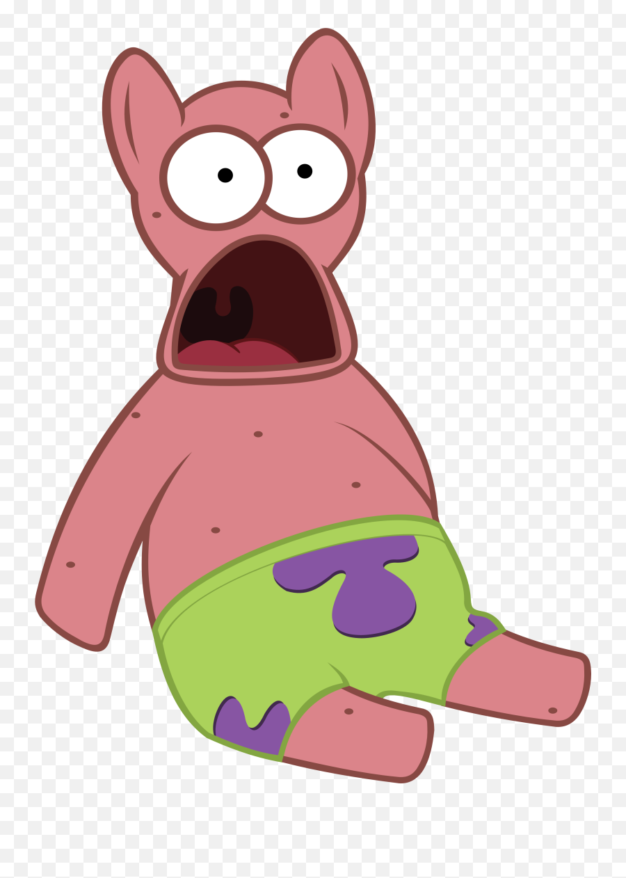 Patrick Star Spongebob Squarepants - Surprised Patrick Transparent Png,Patrick Star Png