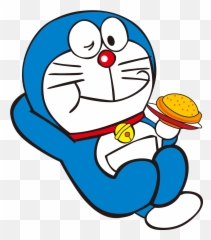 Doraemon - Doraemon With Dora Cake Png,Doraemon Png