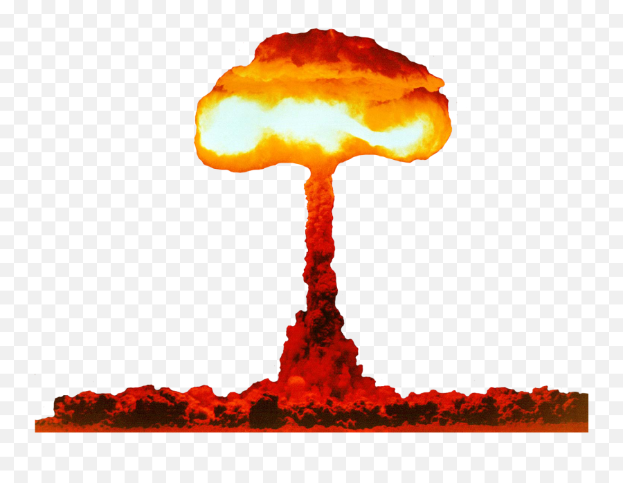 Nuclear Explosion War Ww3 Test Sticker - Transparent Transparent Background Transparent Minecraft Explosion Png,Nuke Explosion Png