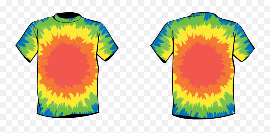 Tie Dye T Shirt Template Png